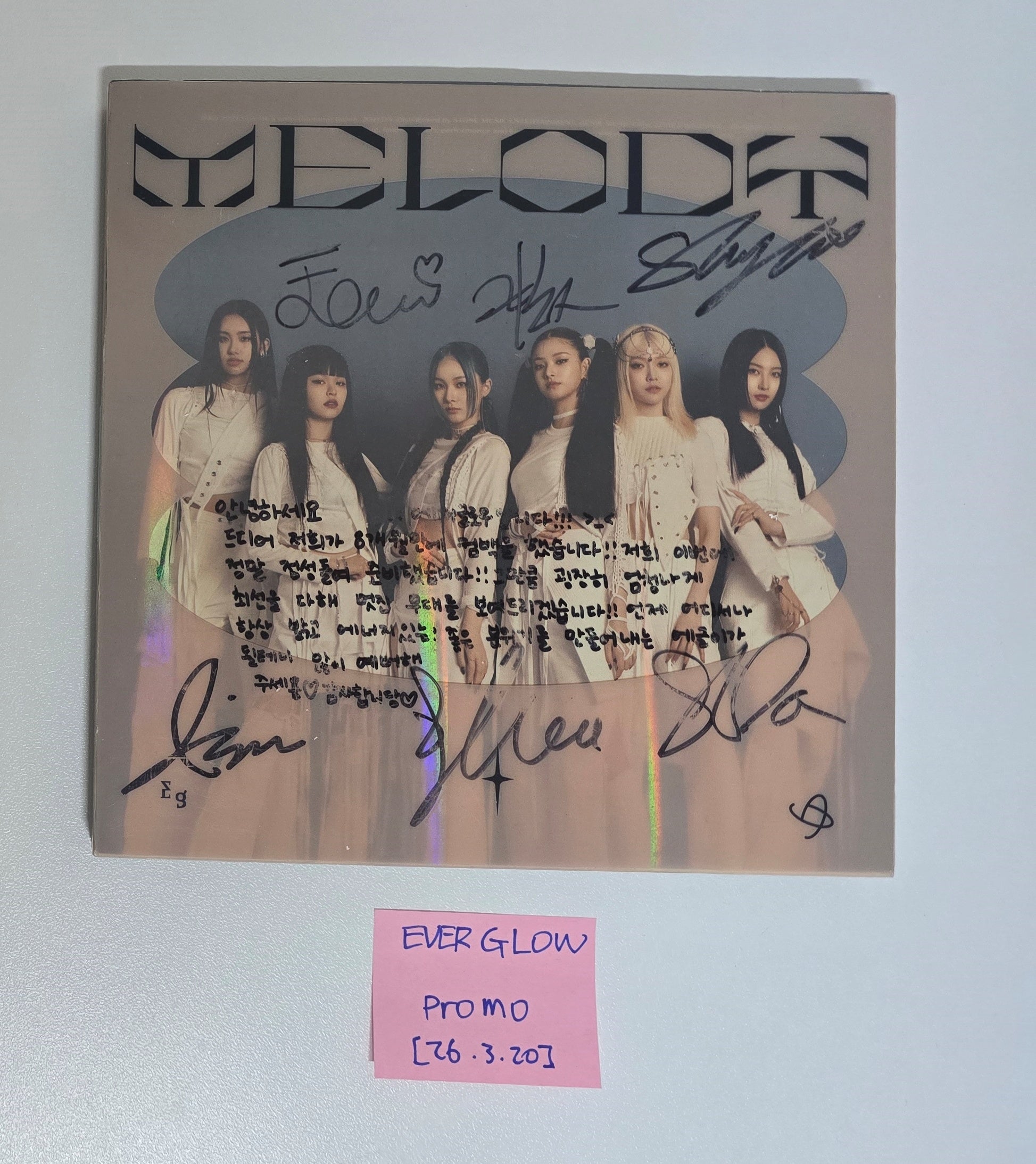 Everglow "Last Melody" - Hand Autograhped(Signed) Promo Album [26.3.20]